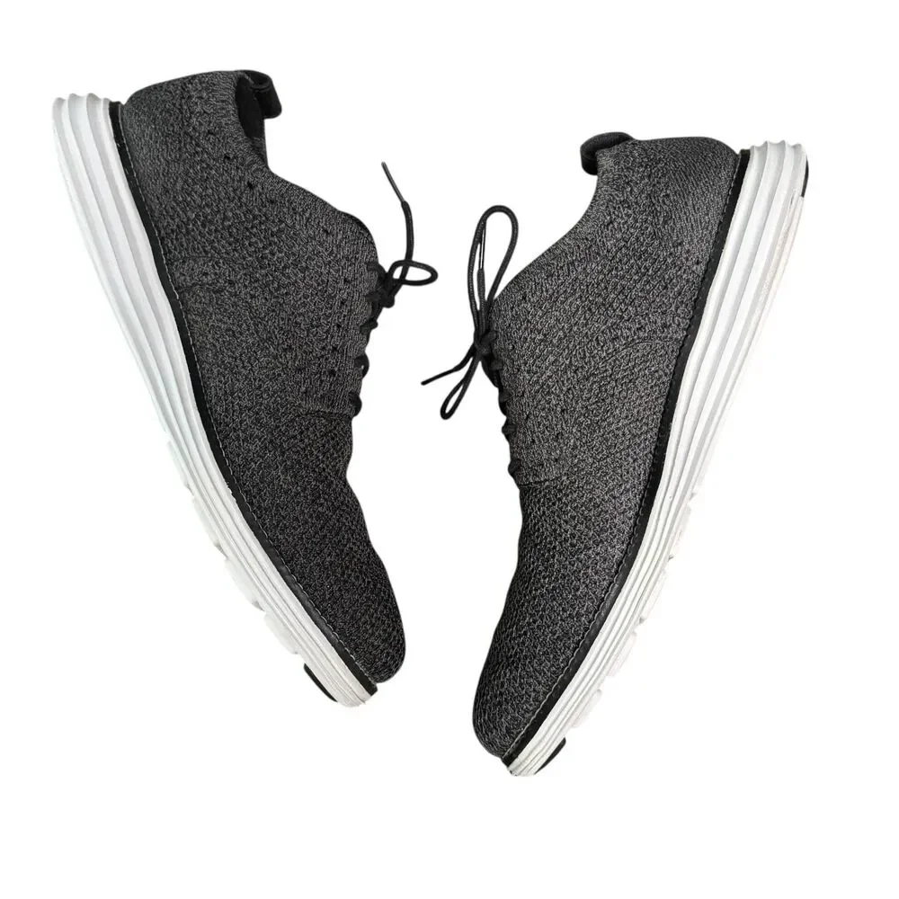 Cole Haan OriginalGrand Shoes Mens‎ 9.5 Gray Knit Oxford Sneaker Comfort C29732